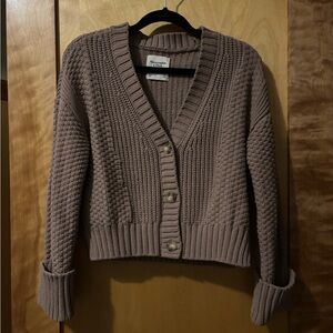 Abercrombie & Fitch Brown Cardigan